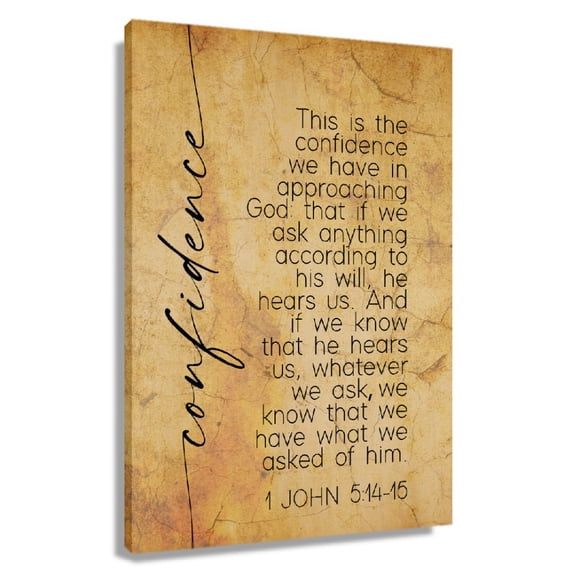 John 5 14-15 Bible Scripture Wall Art Bible Poster Canvas Artwork Giclee Canvas Artwork for Kitchen Decoration Hanging Bedroom Modern Decorative