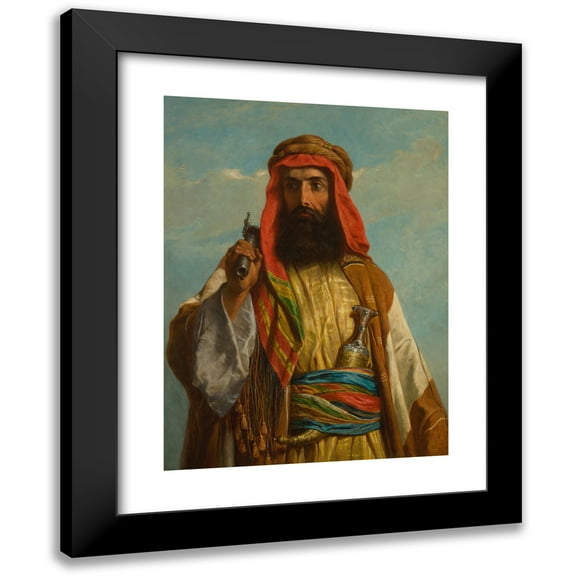 John Adam Houston 11x14 Black Modern Framed Museum Art Print Titled - The Sheikh