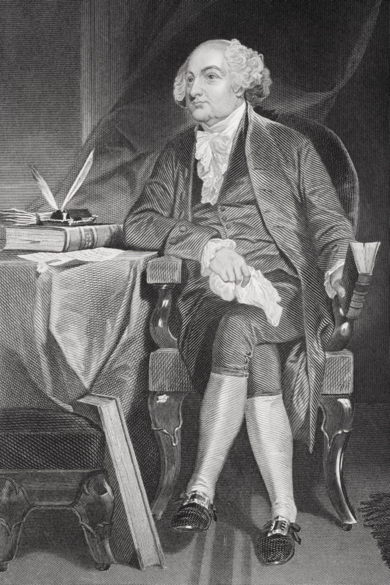 John Adams 1735-1826 First Vice-President And Second President Of The United States Of America From Painting By Alonzo Chappel Canvas Art - Ken Welsh Design Pics (11 x 17)