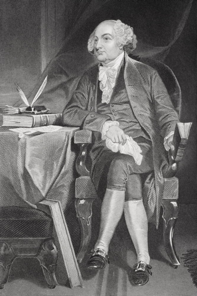 John Adams 1735-1826 First Vice-President And Second President Of The United States Of America From Painting By Alonzo Chappel Canvas Art - Ken Welsh Design Pics (22 x 34)
