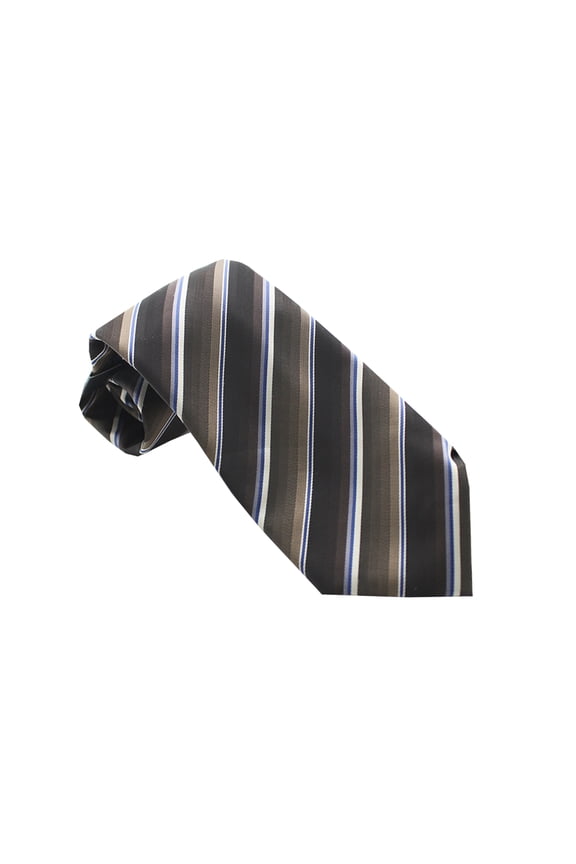 Beige Multi Edi Stripe Tie Os