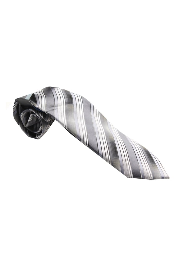 Mens Black Edi Stripe Tie Os