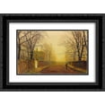 thumbnail image 1 of John Atkinson Grimshaw 2x Matted 24x18 Black Ornate Framed Art Print 'Golden Autumn', 1 of 2