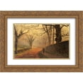 thumbnail image 1 of John Atkinson Grimshaw 2x Matted 24x18 Gold Ornate Framed Art Print 'November Afternoon, Stapleton Park', 1 of 2
