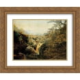 thumbnail image 1 of John Atkinson Grimshaw 2x Matted 24x20 Gold Ornate Framed Art Print 'Colwith Force', 1 of 2