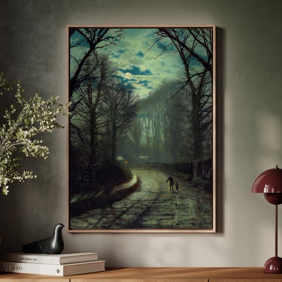 John Atkinson Grimshaw, Nearing Home, Landscape Poster, Romantic Wall Art, Vintage Decor, Living Room Art, Poster Only