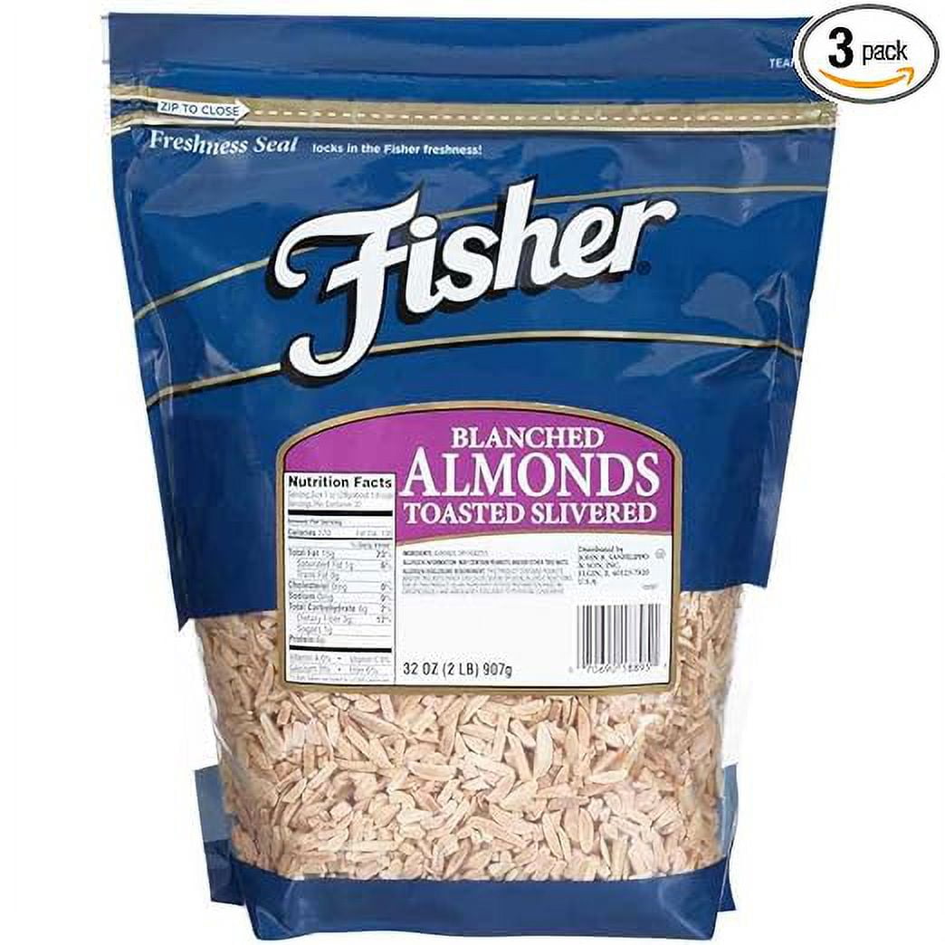 John B.Sanfilippo and Son Fisher Blanched Slivered Toasted Almonds, 32 ...