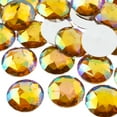 thumbnail image 1 of John Bead 100-Piece 25mm | Gold AB Acrylic Round Flat Back Rhinestones, 1 of 5