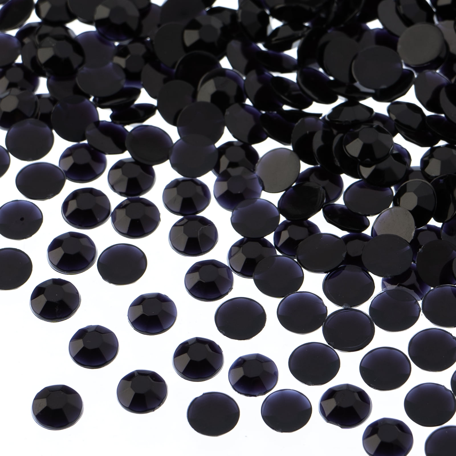 1000 Pieces 6mm (SS28), Black AB, Acrylic Round Flat Back Rhinestones for  Jewelry Making, DIY Crafts, Nail Art, Face Makeup, Clothes