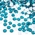 thumbnail image 1 of John Bead 1000-Piece 6mm (SS28) | Turquoise Acrylic Round Flat Back Rhinestones, 1 of 5