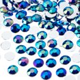 thumbnail image 1 of John Bead 1000-Piece 8mm (SS39) | Royal Blue AB Acrylic Round Flat Back Rhinestones, 1 of 5