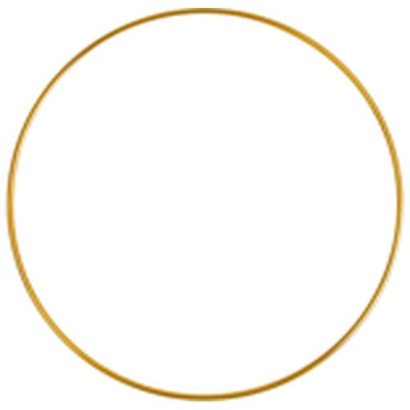 John Bead 14" Brass Metal Rings, 10pcs