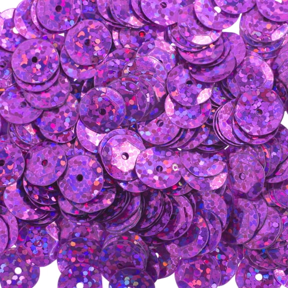 John Bead 1600pcs 6mm Hot Pink Flat Round Plastic Loose Sequins Hologram with Hole for DIY Crafts Making Sewing Embroidery Clothes Decoration