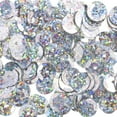 thumbnail image 1 of John Bead 1600pcs 6mm Silver Flat Round Plastic Loose Sequins Hologram with Hole for DIY Crafts Making Sewing Embroidery Clothes Decoration, 1 of 4