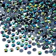 thumbnail image 1 of John Bead 2000-Piece 4mm (SS16) | Black AB Acrylic Round Flat Back Rhinestones, 1 of 5