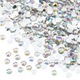thumbnail image 1 of John Bead 2000-Piece 4mm (SS16) | Crystal AB Acrylic Round Flat Back Rhinestones, 1 of 5