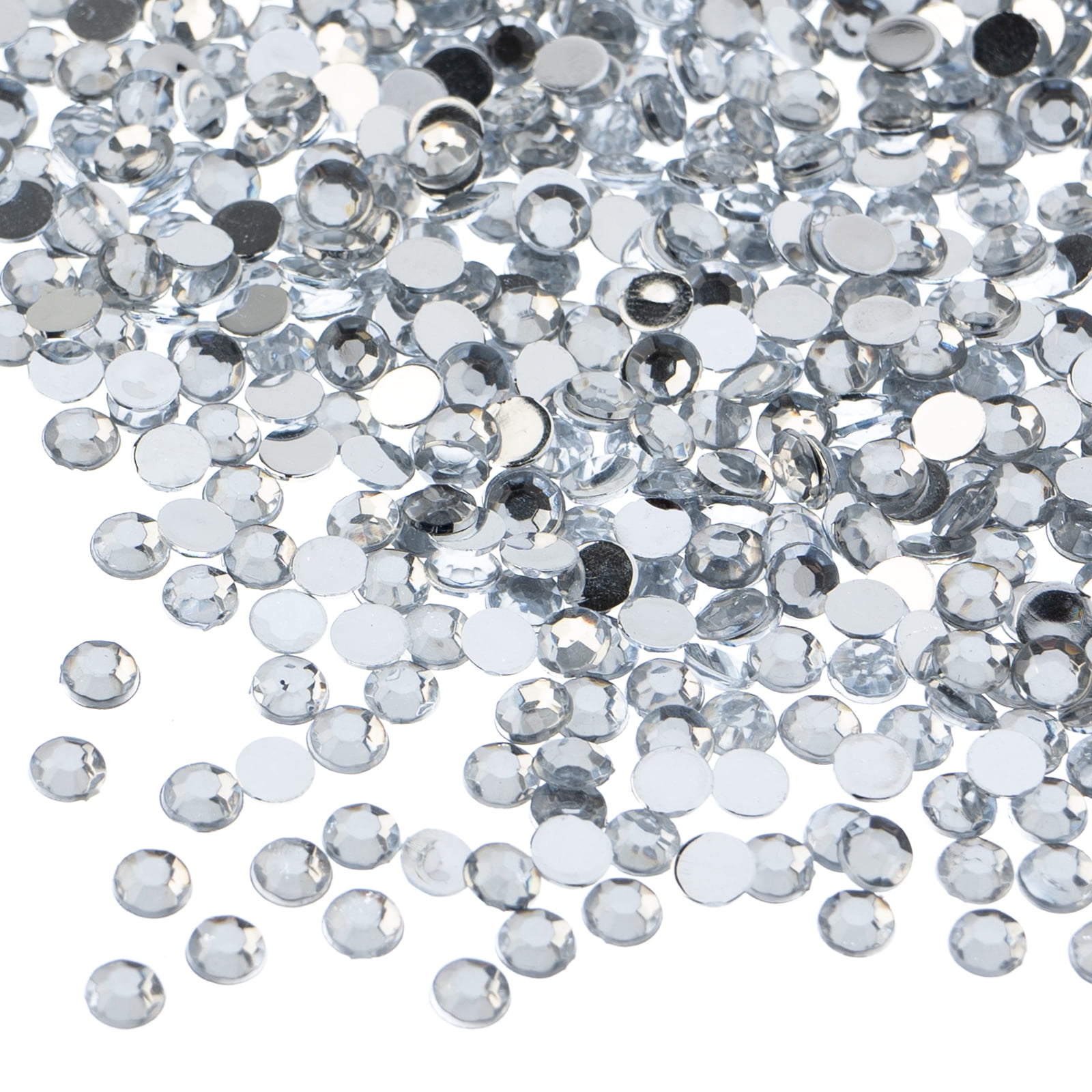John Bead 2000-Piece 4mm (SS16) | Crystal Acrylic Round Flat Back ...