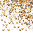 thumbnail image 1 of John Bead 2000-Piece 4mm (SS16) | Gold AB Acrylic Round Flat Back Rhinestones, 1 of 5