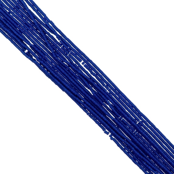 John Bead 23g Cylin Beads Cobalt Blue Matte Hank 11/0 Glass Bugle Seed Beads for Jewelry Bracelets Necklaces Earrings Making Embroidery Home Decor