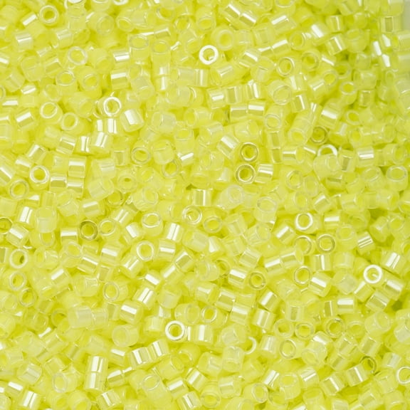 John Bead 25g Cylin Beads Limeade Yellow Neon Color 11/0 Glass Bugle Seed Beads for Jewelry Bracelets Necklaces Earrings Making Embroidery Home Decor