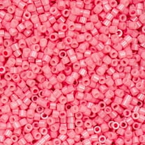 John Bead 25g Cylin Beads Opaque Pink Carnation 11/0 Glass Bugle Seed Beads for Jewelry Bracelets Necklaces Earrings Making Embroidery Home Decor