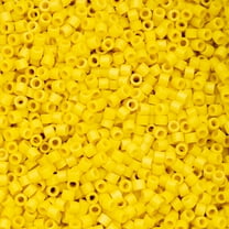 John Bead 25g Cylin Beads Opaque Yellow Matte 11/0 Glass Bugle Seed Beads for Jewelry Bracelets Necklaces Earrings Making Embroidery Home Decor