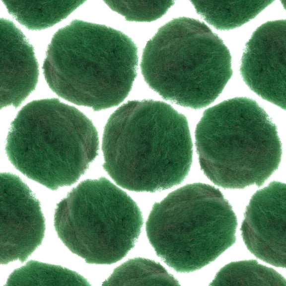 John Bead 2in Green Pom Poms for Crafts DIY Art Creative, 50pcs