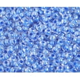 thumbnail image 1 of John Bead (500g) Czech Glass Seed Beads 6/0 Blue Crystal Lined Crystal, 1 of 1