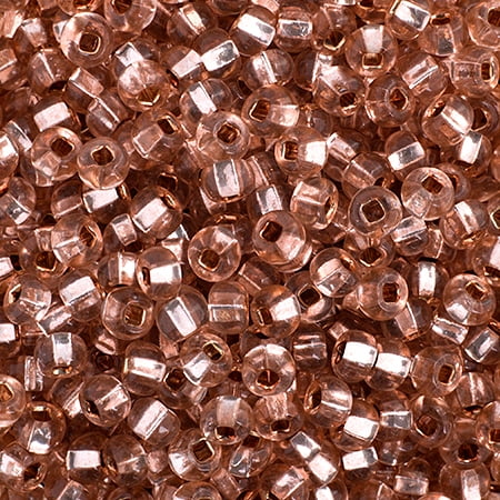 John Bead (500g) Czech Glass Seed Beads 6/0 Silver Lined Copper Dyed Crystal SOLGEL