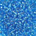 thumbnail image 1 of John Bead (500g) Czech Glass Seed Beads 6/0 Silver Lined Light Blue, 1 of 1