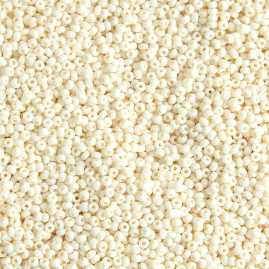 John Bead (500g) Czech Glass Seed Beads 8/0 Bone SOLGEL