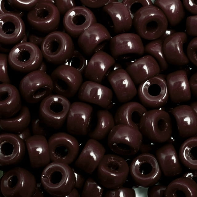John Bead 500pcs 6mm Mini Glass Crow Beads | Opaque Wine Pony Bead