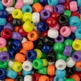 thumbnail image 1 of John Bead 540pcs 6x9mm Multicolor Plastic Pony Beads, 160g, 1 of 4