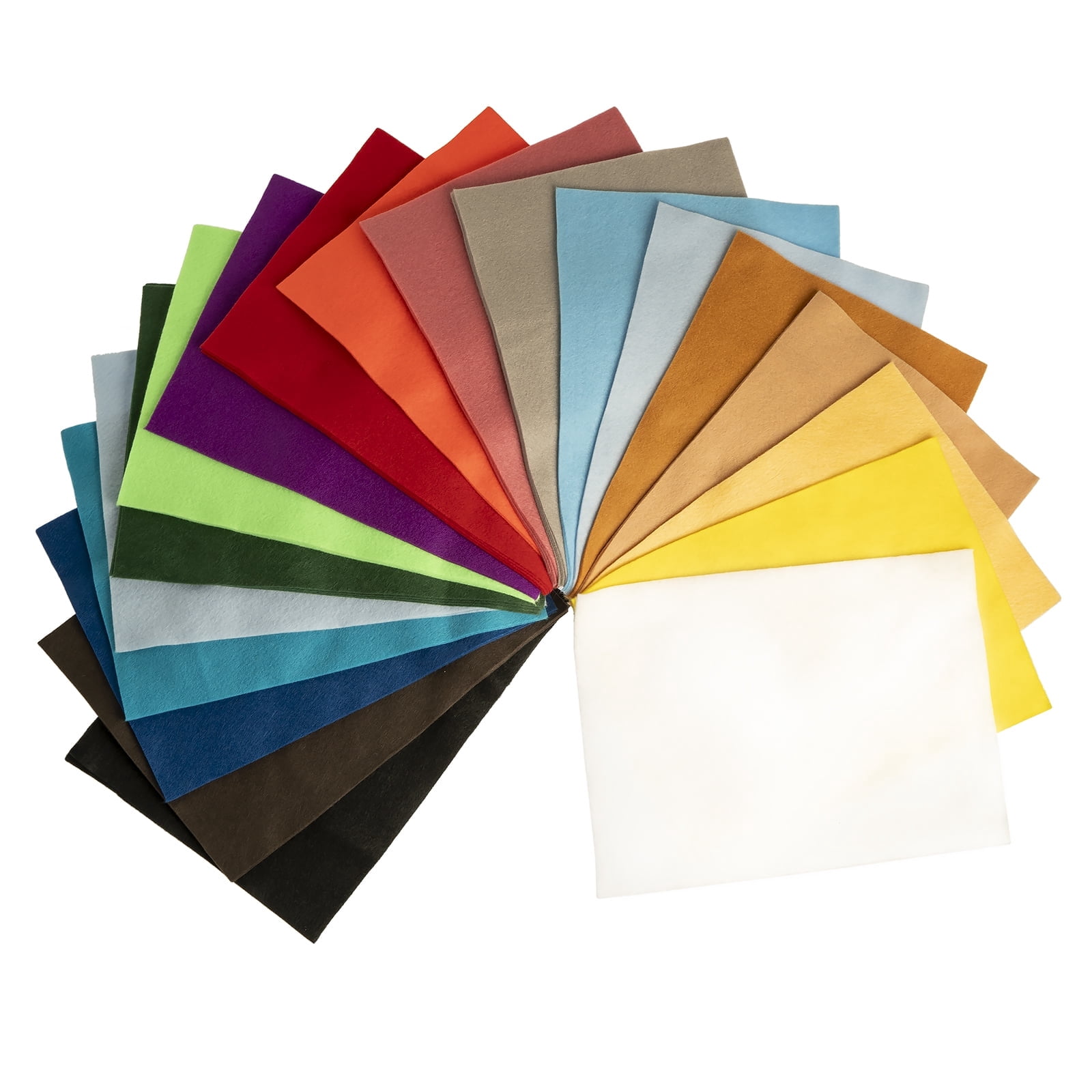 John Bead 50pcs 9" x 12" Assorted Acrylic Craft Felt Fabric Sheets for Embroidery Fun Art Projects