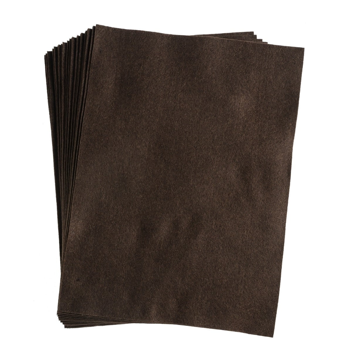John Bead 9" x 12" Brown Acrylic Craft Felt Sheets, 25pcs