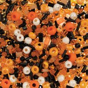 John Bead Bead Bar Czech Glass Bead Assortment - Halloween, 20 g