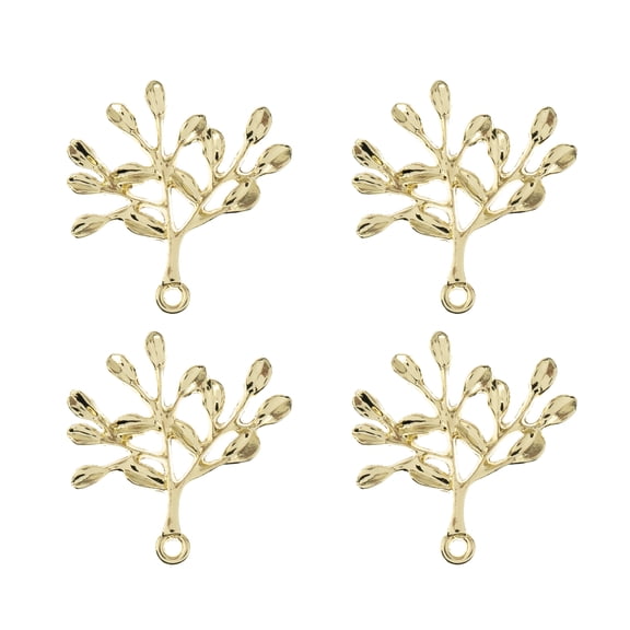 John Bead Beadwork Findings 12pcs Gold Jewelry Findings Pendants | Branch (4pcs x Pack of 3)