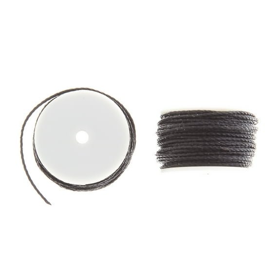 John Bead Brown Stitching Sewing Awl Replacement Waxed Thread Bobbins, 2pcs