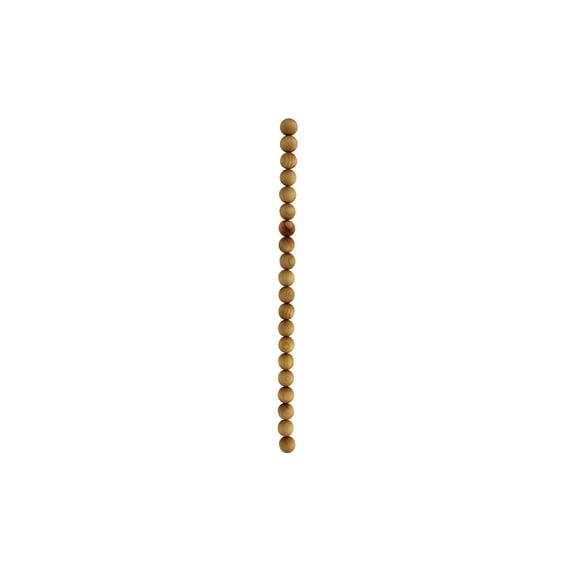 John Bead Aromatic Wooden Beads - Cedar, 10 mm, 8" Length