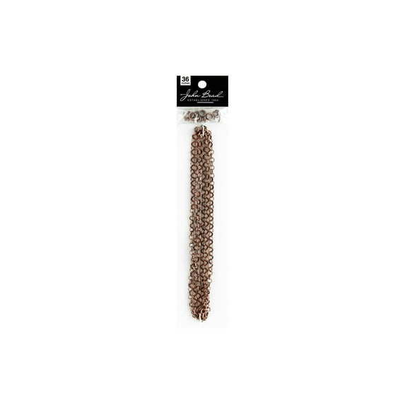 John Bead Chain & Finding Set 4mm Rolo Ant Copper