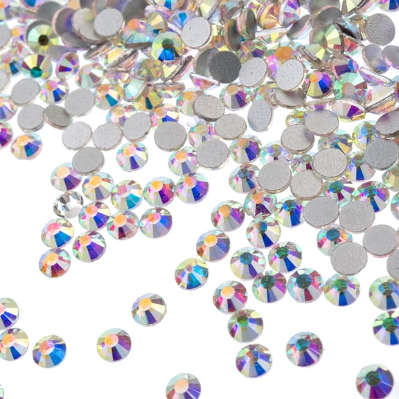 John Bead Crys Ln Flatbk 3mm AB Crystal 432pc