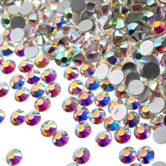 John Bead Crys Ln Flatbk 4mm AB Crystal 288pc