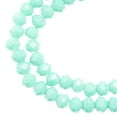 thumbnail image 1 of 78pcs Crystal Lane DIY Rondelle 7in 4x6mm Opaque Turquoise Green 2 Strand glass bead for Jewelry Making, DIY Crafts & Decorations, 1 of 2