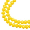 thumbnail image 1 of 78pcs Crystal Lane DIY Rondelle 7in 4x6mm Opaque Yellow 2 Strand glass bead for Jewelry Making, DIY Crafts & Decorations, 1 of 2