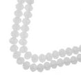 thumbnail image 1 of 58pcs Crystal Lane DIY Rondelle 7in 6x8mm Opaque White Matt 2 Strand glass bead for Jewelry Making, DIY Crafts & Decorations, 1 of 2