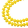 thumbnail image 1 of 58pcs Crystal Lane DIY Rondelle 7in 6x8mm Opaque Yellow 2 Strand glass bead for Jewelry Making, DIY Crafts & Decorations, 1 of 2