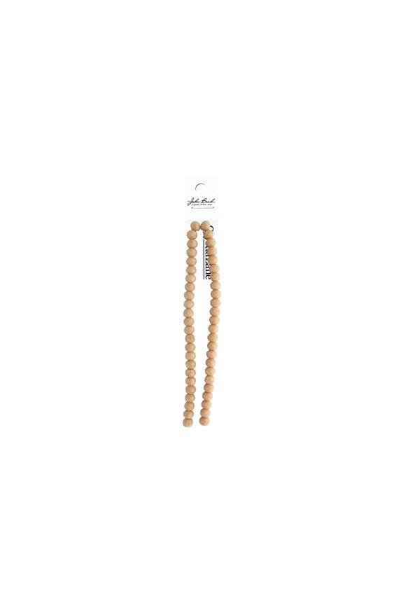 Crys Ln Rondl 7" 8x10mm OP Cream