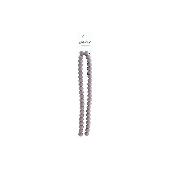 John Bead Crys Ln Rondl 7" 8x10mm OP Lt Purple