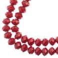 thumbnail image 1 of 46pcs Crystal Lane DIY Rondelle 7in 8x10mm Opaque Red 2 Strand glass bead for Jewelry Making, DIY Crafts & Decorations, 1 of 2