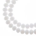 thumbnail image 1 of 46pcs Crystal Lane DIY Rondelle 7in 8x10mm Opaque White Matt 2 Strand glass bead for Jewelry Making, DIY Crafts & Decorations, 1 of 2